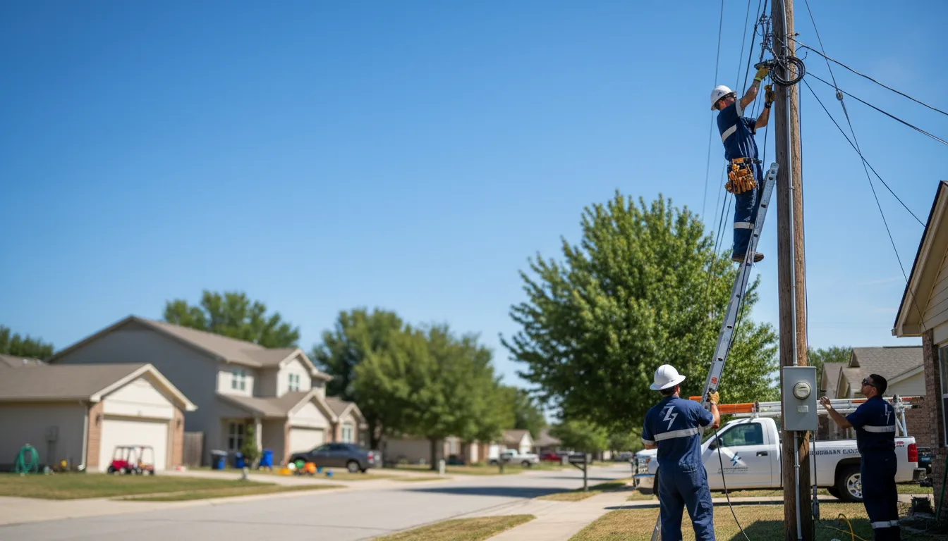 Residential electrician providing installation services in Buhl, MN